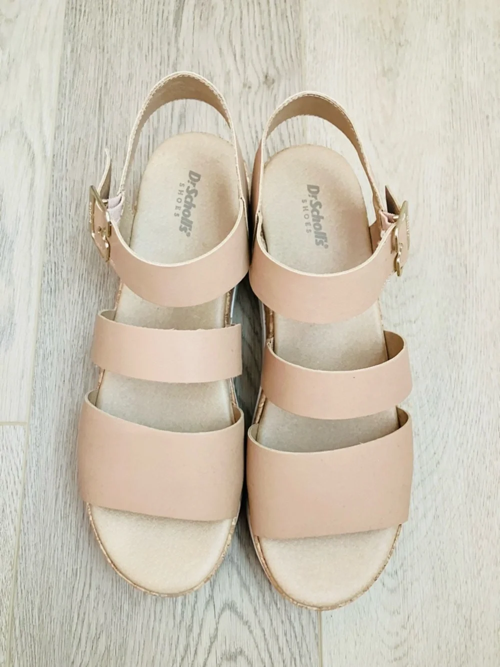 Dr. Scholl's Once Twice Platform Espadrille Wedge Sandal Tawny Brown 10